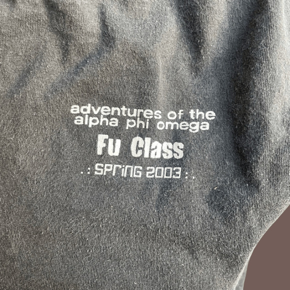 Port & Company Alpha Phi Omega Tee | Black | Size S | Vintage - Picture 4 of 4